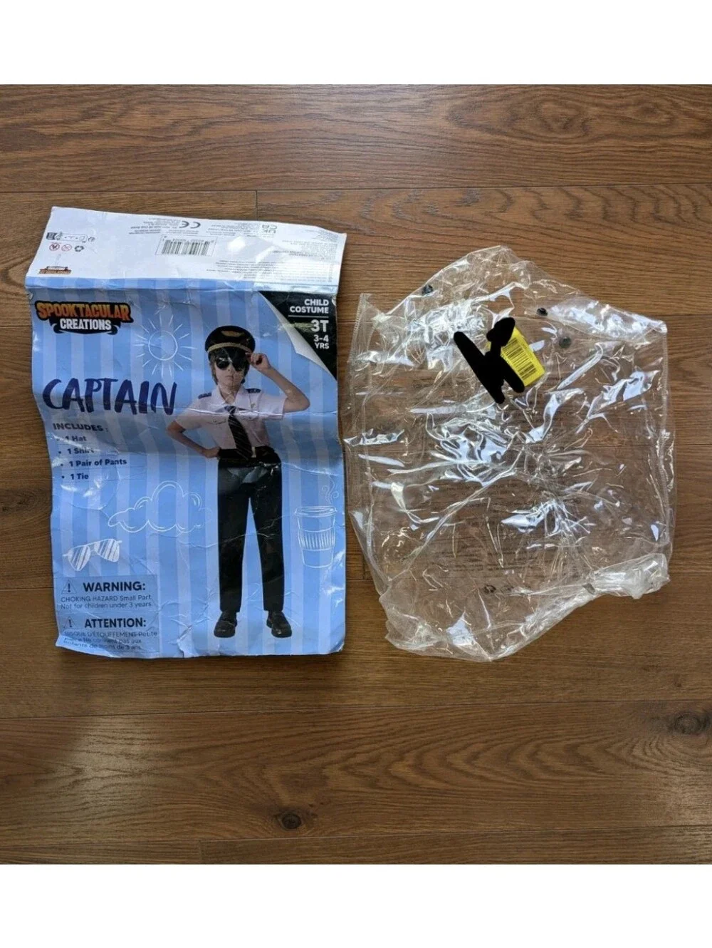 Spooktacular Creations Captain Costume Kids 3T Full 4 Piece Set